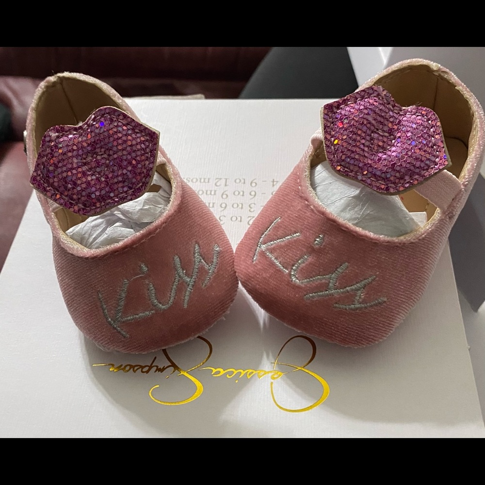 Newborn shoes by Jessica Simpson